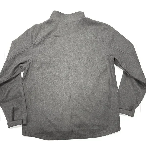 Exofficio Jacket Mens XL Gray Zip Lightweight Travel Utility Spring